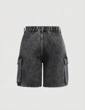 Pantaloni scurti Shein Kids, gri