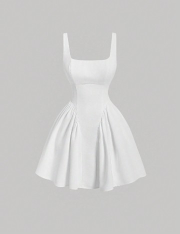 Rochie scurta SHEIN, alb
