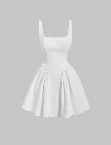 Rochie scurta SHEIN, alb