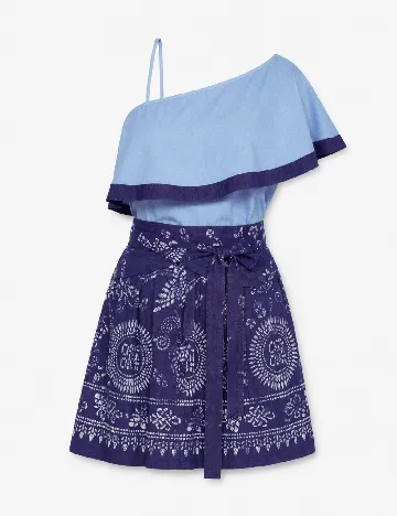 Fusta Zara, bleumarin inchis