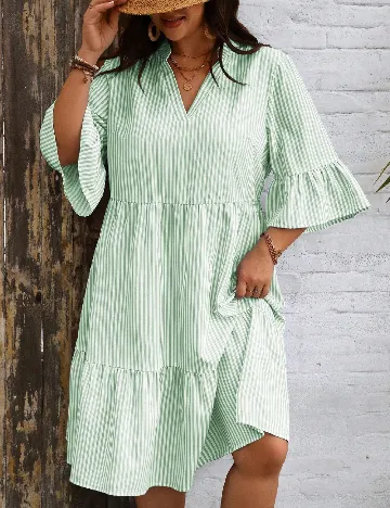 Rochie scurta SHEIN CURVE, verde