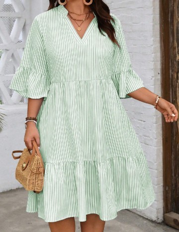Rochie scurta SHEIN CURVE, verde