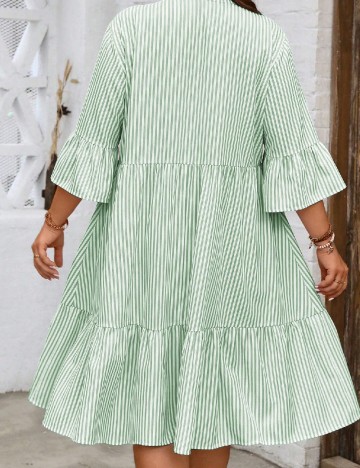 Rochie scurta SHEIN CURVE, verde