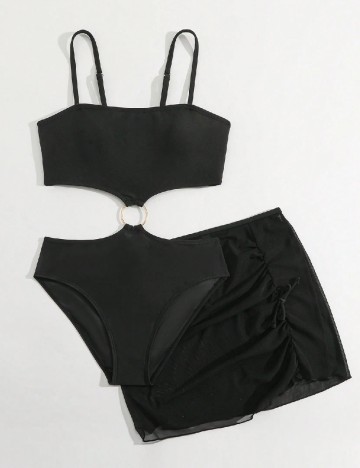 Costum de baie Shein Kids, negru