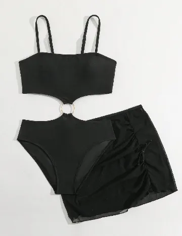 Costum de baie Shein Kids, negru