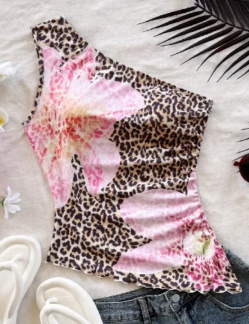 Top SHEIN, animal print