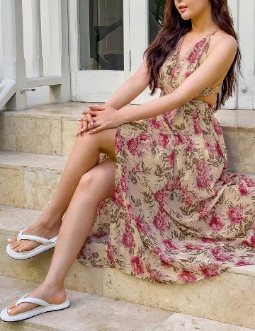 Rochie lunga Dazy, floral