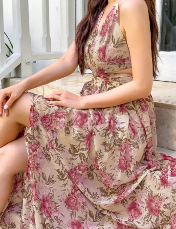 Rochie lunga Dazy, floral