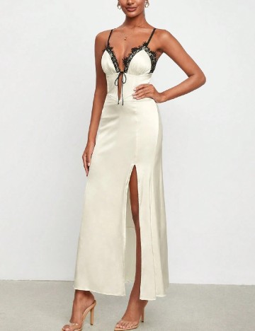Rochie lunga SHEIN, crem
