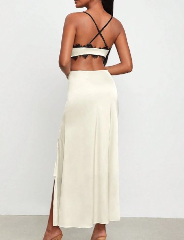 Rochie lunga SHEIN, crem
