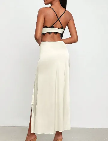 Rochie lunga SHEIN, crem