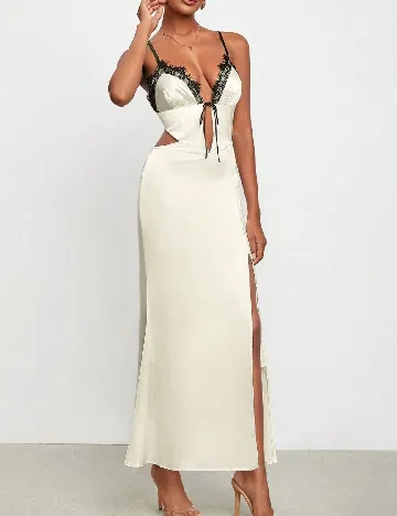 Rochie lunga SHEIN, crem