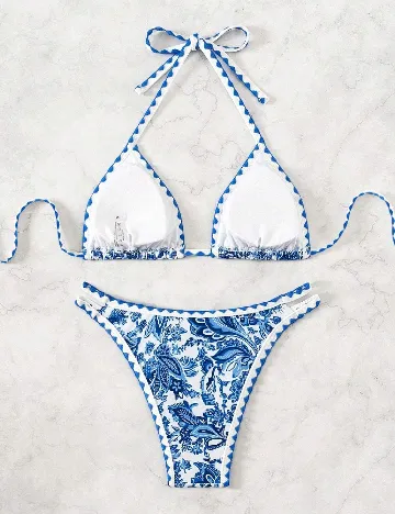 Costum de baie SHEIN, albastru
