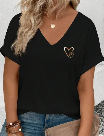 Tricou SHEIN CURVE, negru