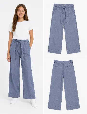 Pantaloni Zara, albastru