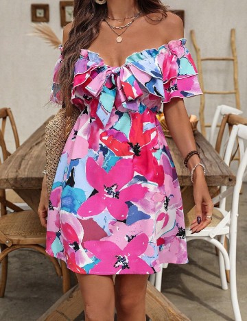 Rochie scurta SHEIN, mix culori