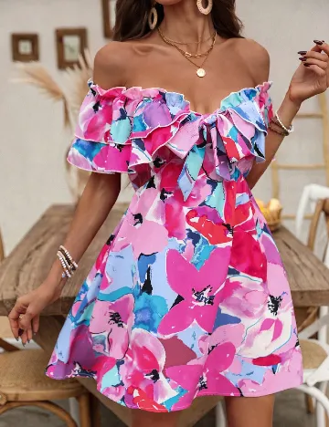 Rochie scurta SHEIN, mix culori