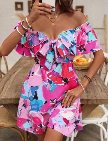 Rochie scurta SHEIN, mix culori