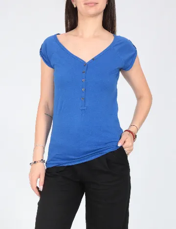 Tricou Bershka, albastru