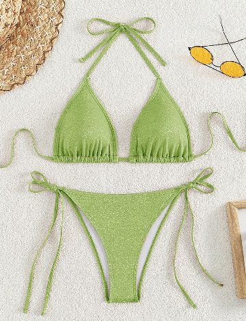 Costum de baie SHEIN, verde