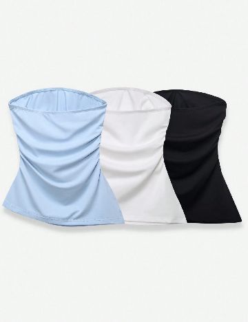 Set topuri 3 bucati SHEIN, mix culori