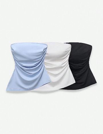 Set topuri 3 bucati SHEIN, mix culori