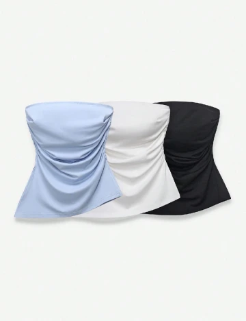 Set topuri 3 bucati SHEIN, mix culori