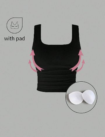 Top SHEIN, negru