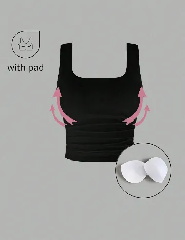 Top SHEIN, negru