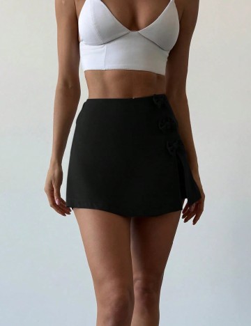 Fusta pantalon SHEIN, negru