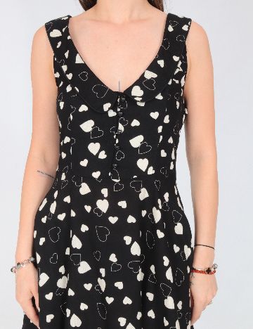 Rochie scurta Zara, alb/negru