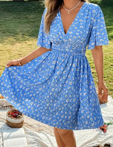 Rochie scurta SHEIN CURVE, albastru