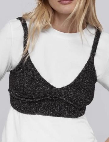 Top Zara, gri inchis
