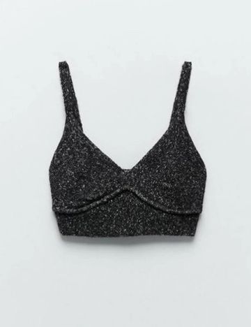 Top Zara, gri inchis