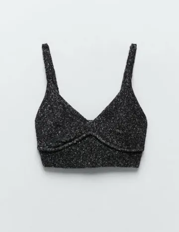 Top Zara, gri inchis