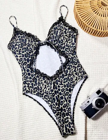Costum de baie SHEIN, animal print