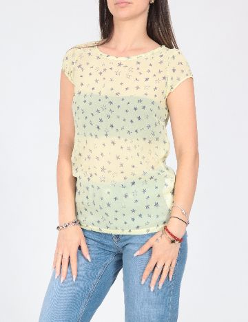 Bluza Zara, galben/albastru