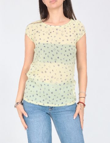 Bluza Zara, galben/albastru