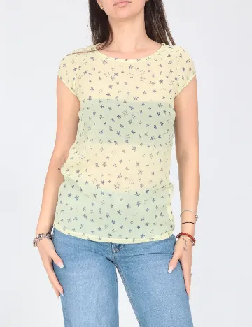 Bluza Zara, galben/albastru