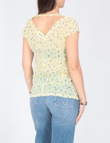 Bluza Zara, galben/albastru
