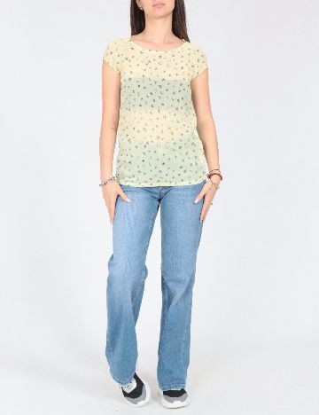 Bluza Zara, galben/albastru