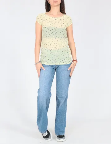 Bluza Zara, galben/albastru