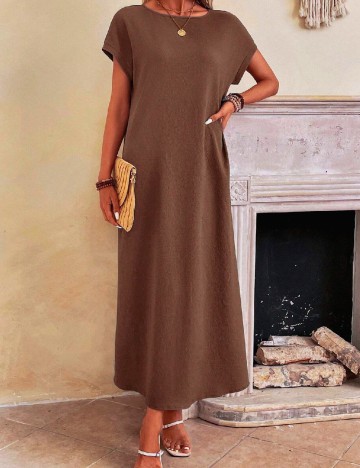 Rochie lunga Emery Rose, maro