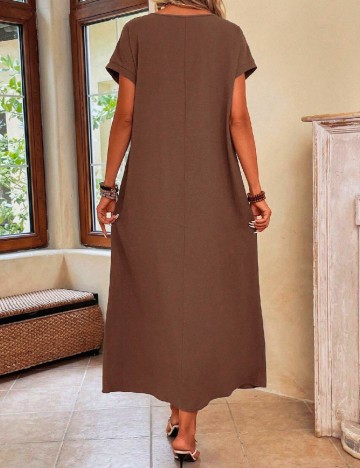 Rochie lunga Emery Rose, maro