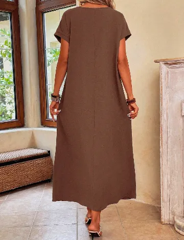 Rochie lunga Emery Rose, maro