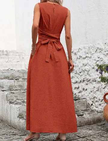 Rochie lunga SHEIN, caramiziu