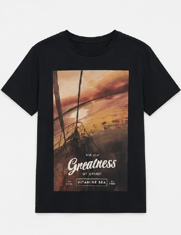 Tricou Bershka, negru