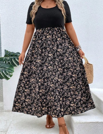 Rochie lunga SHEIN CURVE, negru