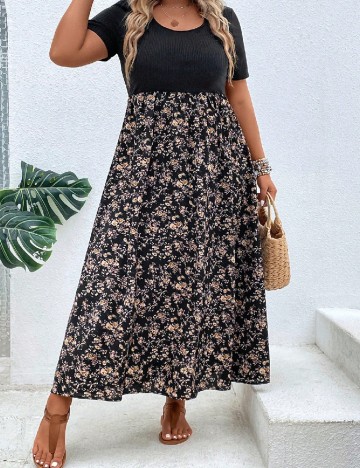 Rochie lunga SHEIN CURVE, negru