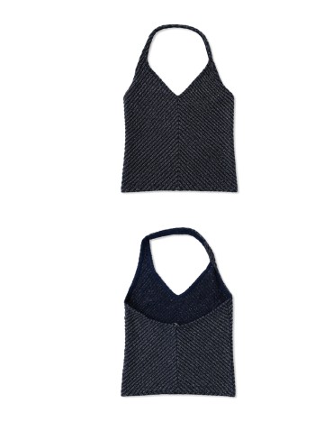Top Bershka, albastru